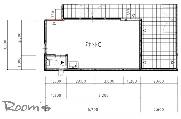 Chauffer se Chauffer Ⅱ　C号室 間取り図