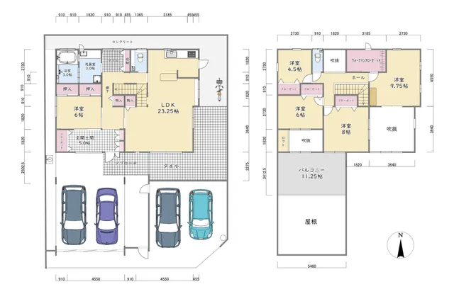 前橋市荒牧町一戸建て 間取り図