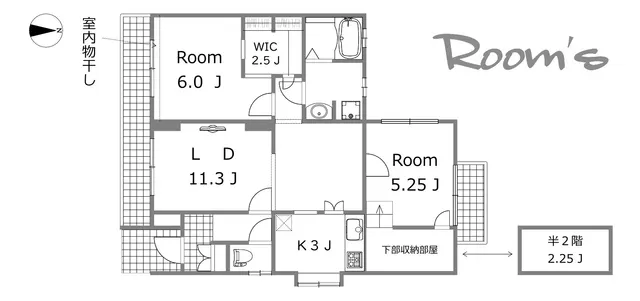 賃貸マンション 303号室 間取り図
