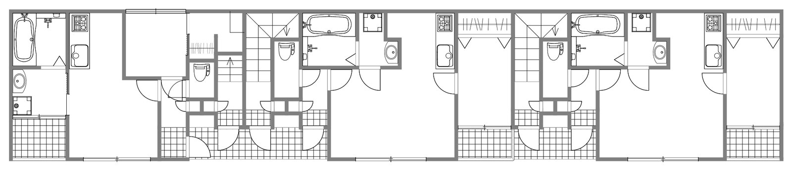 Barrack 1階の建物配置図