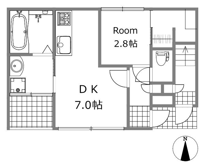 Barrack 103号室の間取り図