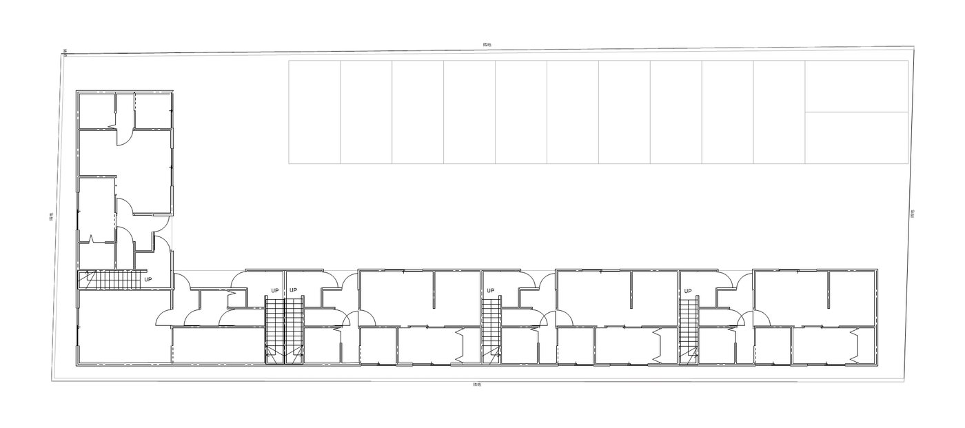 Frederick 1階の建物配置図
